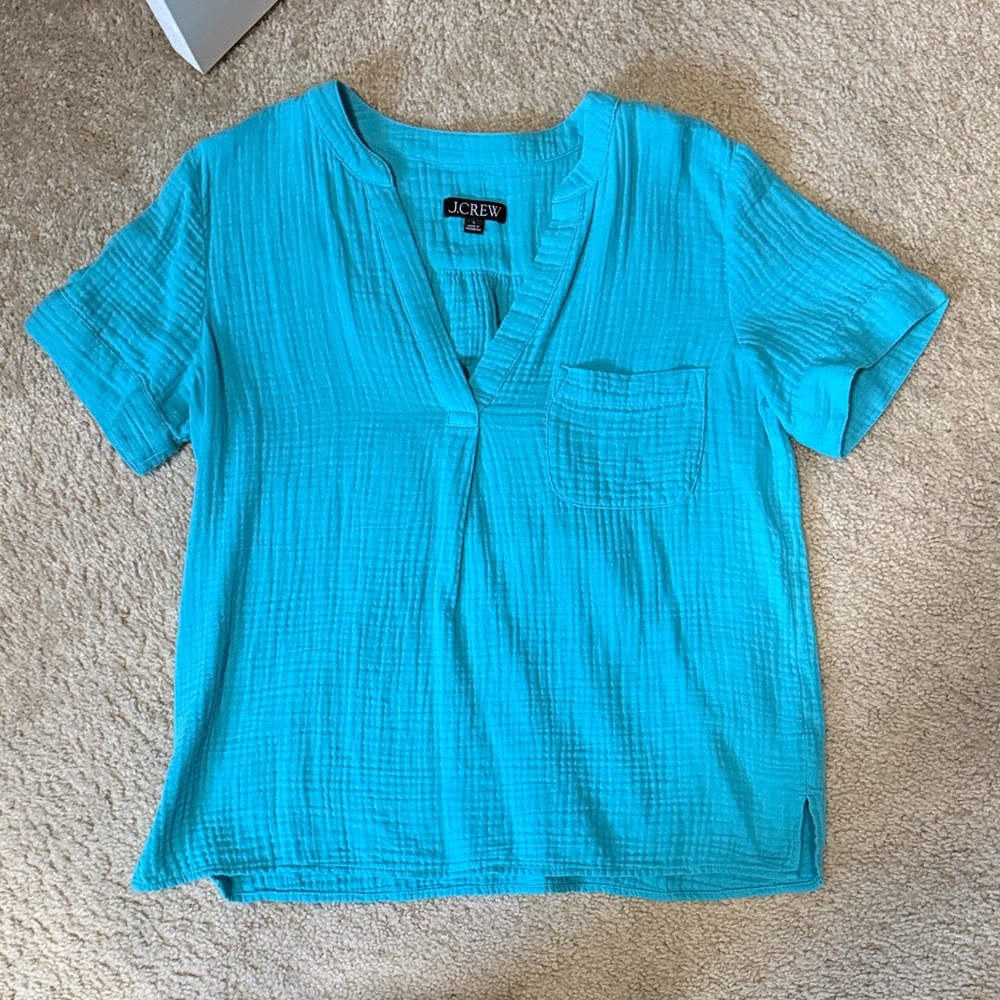 J. Crew soft cotton gauze top
